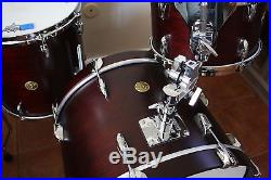 Gretsch USA Custom Drum set kit 20 12 14 Satin Walnut Round Badge