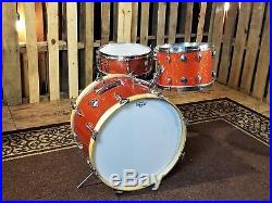 Gretsch Vintage Round Badge Drum Set Tangerine Sparkle