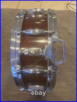 Gretsch Wooden Snare Drum 14 x 5.5 has octagonal badge, with Die Cast Hoops