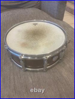 Gretsch Wooden Snare Drum 14 x 5.5 has octagonal badge, with Die Cast Hoops