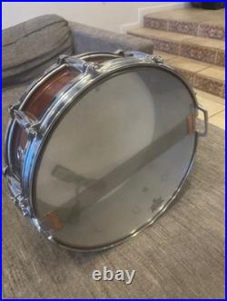 Gretsch Wooden Snare Drum 14 x 5.5 has octagonal badge, with Die Cast Hoops