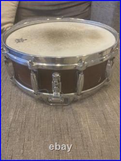 Gretsch Wooden Snare Drum 14 x 5.5 has octagonal badge, with Die Cast Hoops