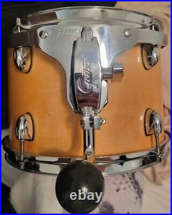 Gretsch cataline club 4 piece drum set with 3 zildjant cymbals, road runner bags
