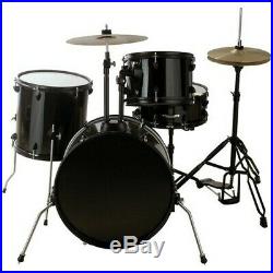 Groove Percussion 4-Piece Drum Set with Hardware and Cymbals