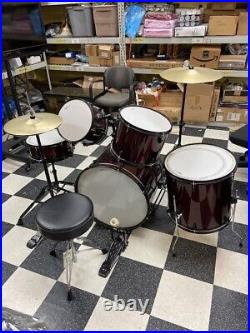 Groove Percussion 5-Piece Drum Set with Hardware and Cymbals