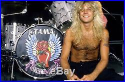 Guns And Roses Steven Adler used Tama Rock Star drum set from the late 80's COA