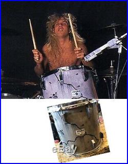 Guns And Roses Steven Adler used Tama Rock Star drum set from the late 80's COA
