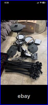 HAMPBACK ACE-530 Electric Drum Set, Dual-Layer Mesh Heads, Independent Hi-Hat