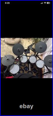 HAMPBACK ACE-530 Electric Drum Set, Dual-Layer Mesh Heads, Independent Hi-Hat