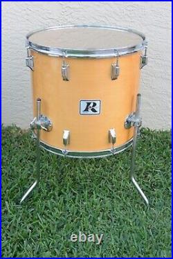 HARD-2-FIND! 1980's ROGERS USA 18 XP8 NATURAL FLOOR TOM for YOUR DRUM SET! K249