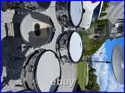 Hart Dynamics drum set, six pads, two crashes, one ride with MDS50 wired rack