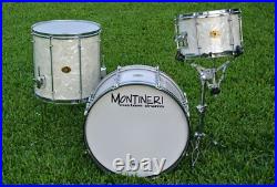 JOE MONTINERI USA CUSTOM 20/12/15 DRUM SET in WMP / WHITE MARINE PEARL! LOT K670
