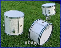 JOE MONTINERI USA CUSTOM 20/12/15 DRUM SET in WMP / WHITE MARINE PEARL! LOT K670