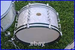 JOE MONTINERI USA CUSTOM 20/12/15 DRUM SET in WMP / WHITE MARINE PEARL! LOT K670