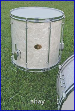 JOE MONTINERI USA CUSTOM 20/12/15 DRUM SET in WMP / WHITE MARINE PEARL! LOT K670