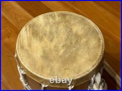 Japanese Antique Wadaiko Drum Set Taiko Nihon w stick Strap Vintage ships Japan