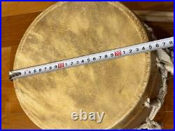 Japanese Antique Wadaiko Drum Set Taiko Nihon w stick Strap Vintage ships Japan