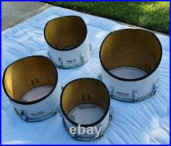 Jupiter Vintage 1970's Cutaway Drum Set Of 4 10, 12, 13 & 14 As Is