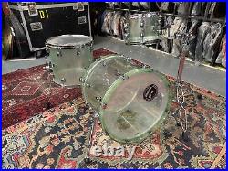 Kirchhoff Drums Spun Acrylic Shell Set, Coke Bottle Green with sparkle flake