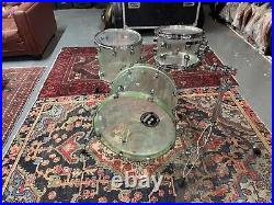 Kirchhoff Drums Spun Acrylic Shell Set, Coke Bottle Green with sparkle flake