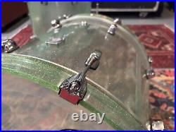 Kirchhoff Drums Spun Acrylic Shell Set, Coke Bottle Green with sparkle flake