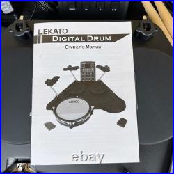 LEKATO CPD-1000 Electronic Drum Set Portable Electric Drum Set for Beginner Good LEKATO CPD-1000 Electronic Drum Set Portable Electric Drum Set for Beginner Good
