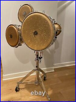 LP Bata 3 Drum Set with Rolling Stand