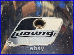 LUDWIG 10 Chrome Black White Badge TOM Drum