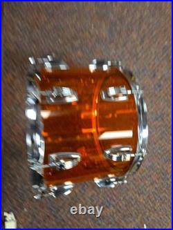 LUDWIG 14 AMBER VISTALITE TOM for YOUR BONHAM DRUM SET