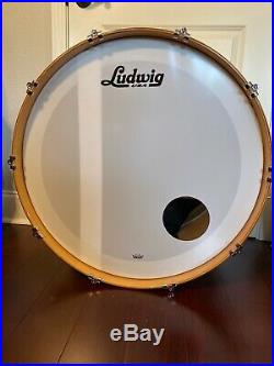 LUDWIG Bonham Sized 4 piece Maple Drum Set in Silver Flake Hardly Used