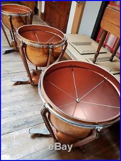LUDWIG Timpani Kettle Drums Set of 3 (23,25,28) Copper Concert Orchestra IOWA