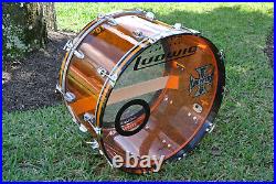 LUDWIG USA 26 CLASSIC AMBER VISTALITE BASS DRUM for YOUR DRUM SET! LOT M501