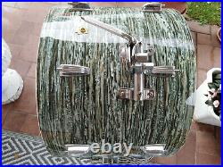 LUDWIG vintage BLUE OYSTER PEARL DOWN BEAT 60 drum set kit BATTERIA