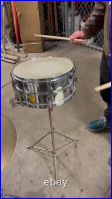 Late 1930s Super Ludwig brass snare drum Excellent
