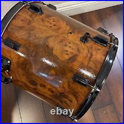 Lot Of 3 Vintage Wooden Pearl Drum Set Rare