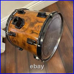 Lot Of 3 Vintage Wooden Pearl Drum Set Rare