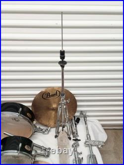 Lot Pearl Rhythm Travel Drums, Stands, Pedal, Cymbals