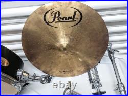 Lot Pearl Rhythm Travel Drums, Stands, Pedal, Cymbals