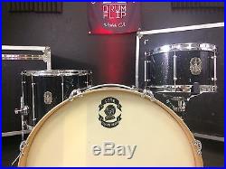 Love Custom Drums Black Sparkle 3pc Maple Custom Order Drum Set