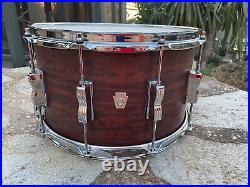 Ludwig 14 x 8 Standard Maple Chestnut Finish Snare Drum