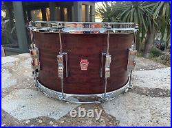 Ludwig 14 x 8 Standard Maple Chestnut Finish Snare Drum