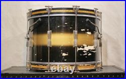 Ludwig 1961 Star Classic 3 Piece Vintage Drum Set In Black And Gold Finish Ludwig 1961 Star Classic 3 Piece Vintage Drum Set In Black And Gold Finish