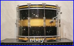 Ludwig 1961 Star Classic 3 Piece Vintage Drum Set In Black And Gold Finish Ludwig 1961 Star Classic 3 Piece Vintage Drum Set In Black And Gold Finish