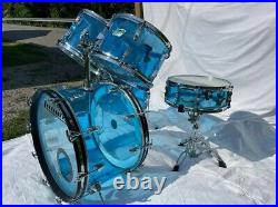 Ludwig 1970s Vistalite Drumset Blue