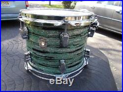 Ludwig 2012 Keystone 7pc drum set mint oyster green 10,12,13,16,18,22 & snare