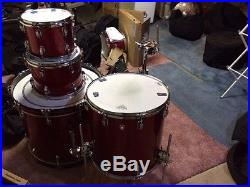 Ludwig 2014 Classic Maple drum set in Red Sparkle
