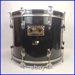Ludwig 22,12,13,16 Rockers Drum Set 90s Vintage Black Cortex B/O Badges Bass/Tom
