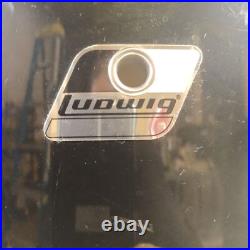 Ludwig 22,12,13,16 Rockers Drum Set 90s Vintage Black Cortex B/O Badges Bass/Tom