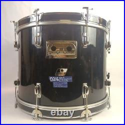 Ludwig 22,12,13,16 Rockers Drum Set 90s Vintage Black Cortex B/O Badges Bass/Tom