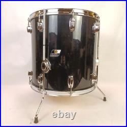 Ludwig 22,12,13,16 Rockers Drum Set 90s Vintage Black Cortex B/O Badges Bass/Tom